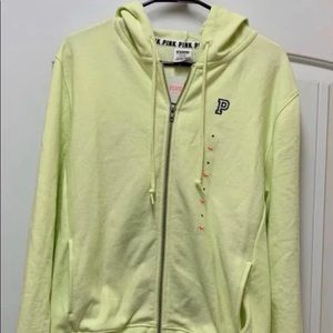 Victoria Secret Pink, Lime Hoodie Size M